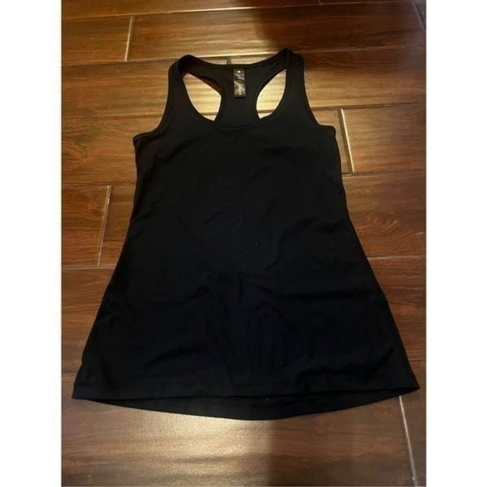 Yogalicious Athletic Racerback Black Tank Size S